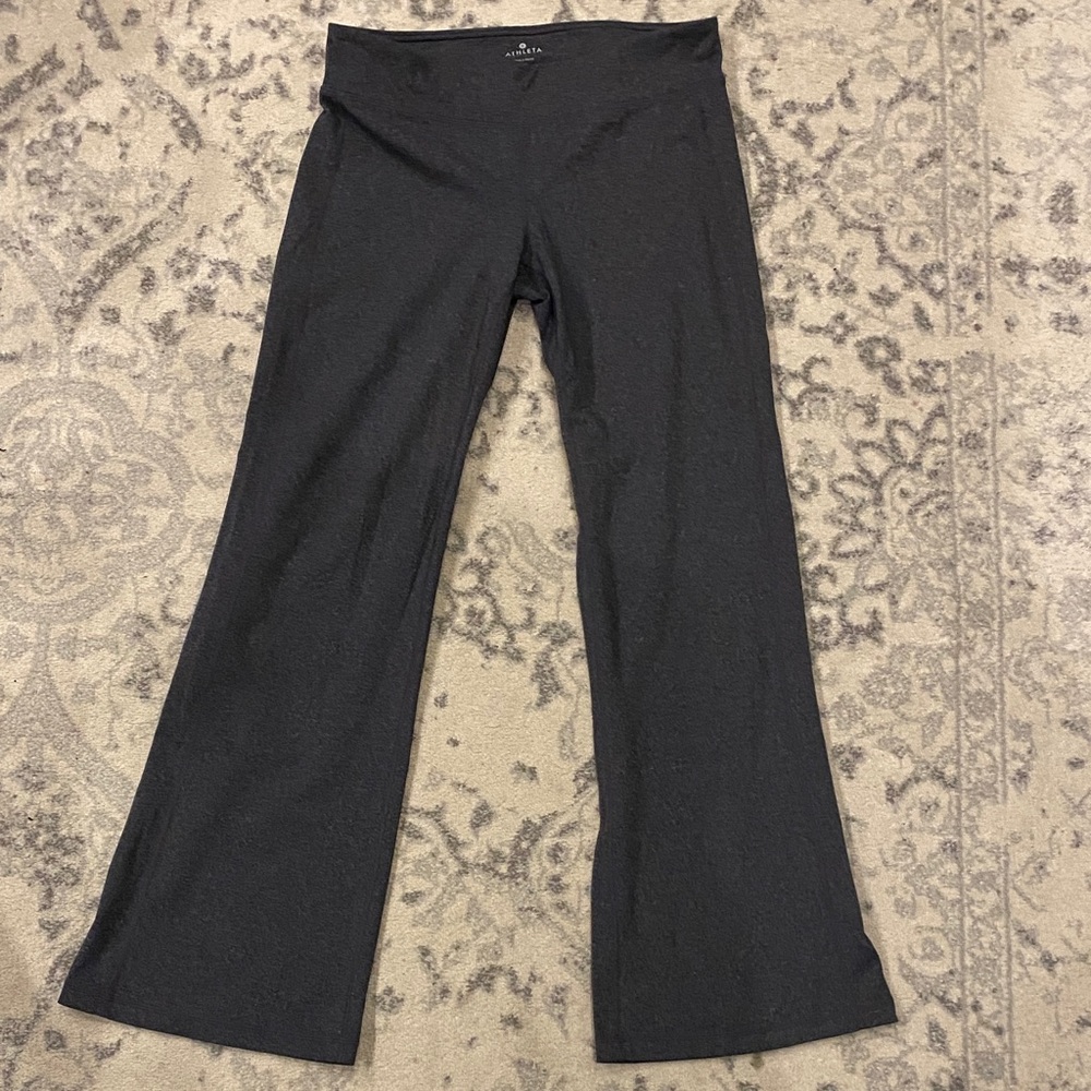 Athleta gray wide bottoms leggings